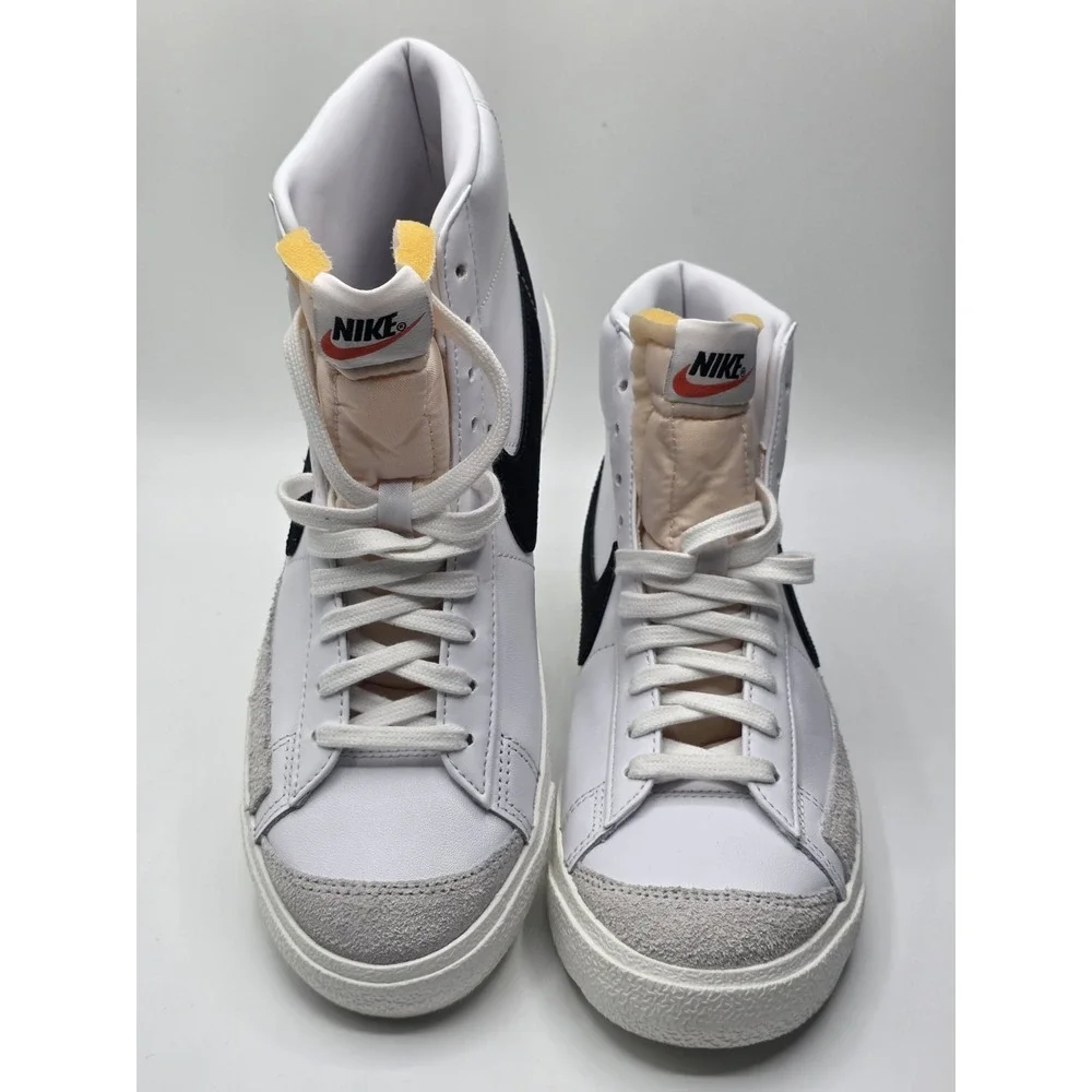 Nike Blazer Mid '77 Vintage‎ Shoes White Black Sail BQ6806-100 Men's Size 8.5